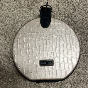 Calpak Baye Mini Bag With Blue Nylon Interior  7"